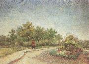Vincent Van Gogh Lane in Voyer d'Argenson Park at Asnieres (nn04) USA oil painting artist